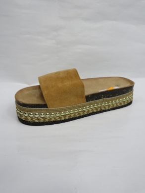 Klapki damskie na płaskim (36-41) AN01 CAMEL