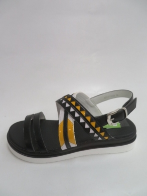 Sandały damskie na płaskim (36-41) W20-71126A BLACK/YELLOW