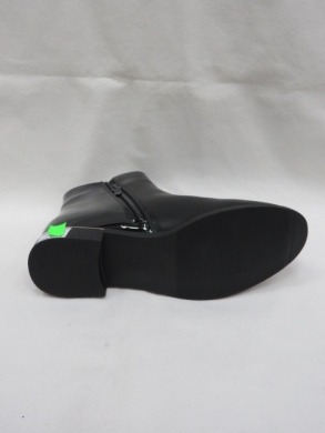 Botki damskie ocieplane na płaskim (36-41) SA11-1 BLACK