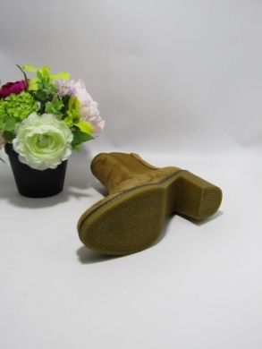 Botki damskie ocieplane na obcasie (36-41) DES629S CAMEL