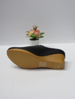 Klapki damskie na koturnie (36-41) 7AA222 BLACK