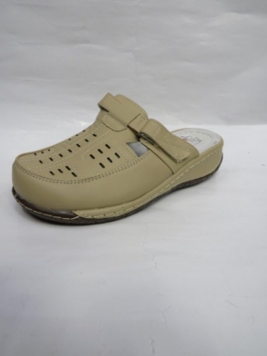Klapki damskie na płaskim (36-42) 9709-2 BEIGE