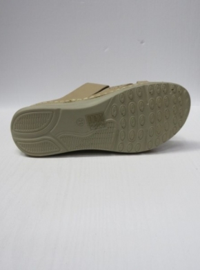 Klapki damskie na koturnie (36-41) B0236 BEIGE