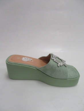 Sandały damskie na koturnie (36-41) 9008 GREEN