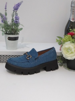 Mokasyny damskie na koturnie (36-41) G429 JEANS