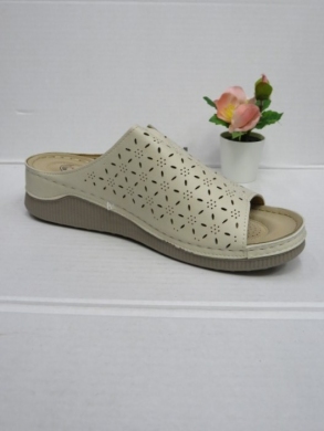 Klapki damskie na koturnie (39-43) DJH1-6 BEIGE