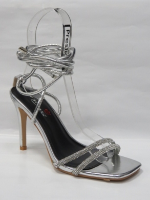 Sandały damskie na szpilce (36-41) SF-53 SILVER