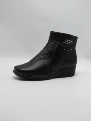 Botki damskie ocieplane na koturnie (37-42) B108 BLACK