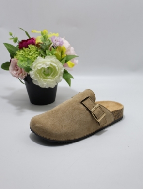 Klapki damskie na płaskim (36-41) L66-210 TAUPE