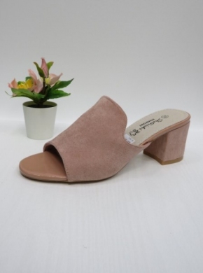 Klapki damskie na obcasie (36-41) 0553 PINK