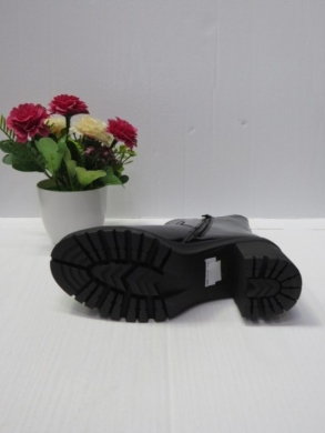 Botki damskie ocieplane na obcasie (36-41) HB-256 BLACK