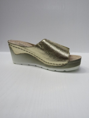 Klapki damskie na koturnie (36-41) 0618S GOLD