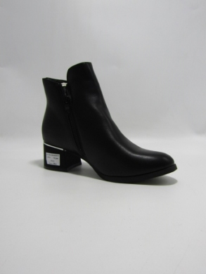 Botki damskie ocieplane na obcasie (36-41) SA3025-1BLACK