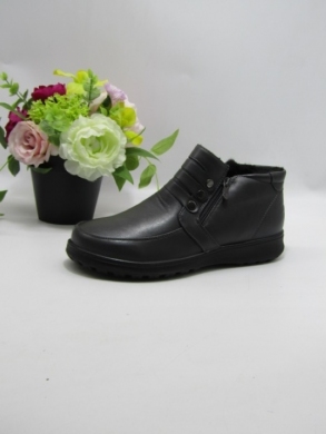 Botki damskie ocieplane na płaskim (36-42) 37601-2 GREY