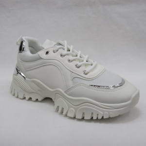 Buty sportowe damskie na płaskim (36-41) A-15 WHITE
