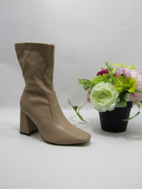 Botki damskie na obcasie (36-41) AM01 KHAKI