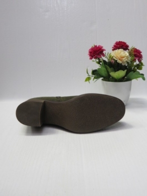 Botki damskie ocieplane na obcasie (36-41) 6617 GREEN