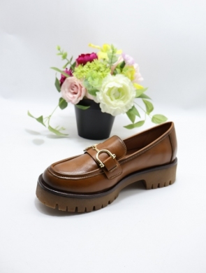 Mokasyny damskie na płaskim (36-41) YCC-122 CAMEL