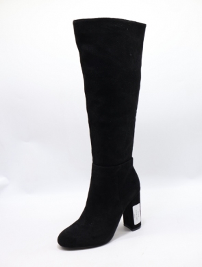 Kozaki damskie na obcasie (36-41) 25861-1 BLACK