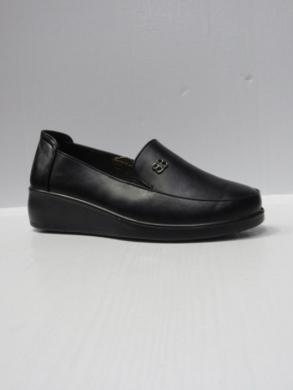 Mokasyny damskie na koturnie (36-41) 6035-1 BLACK