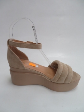Sandały damskie na koturnie (36-41) BE-9009 BEIGE
