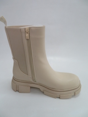 Botki damskie jesienne na płaskim (36-41) 99-92 BEIGE