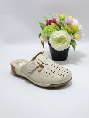 Klapki damskie na koturnie (39-43) DJ6-15 BEIGE