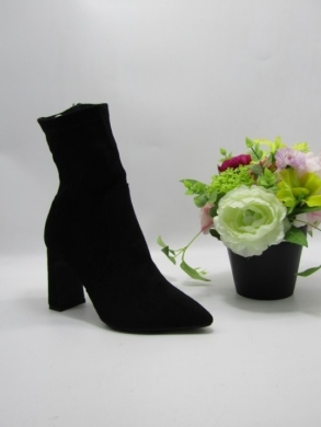 Botki damskie na obcasie (36-41) 168-390 BLACK