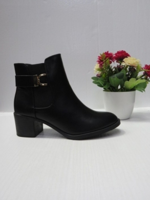 Botki damskie na obcasie (36-41) D7-11 BLACK