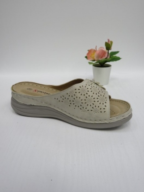 Klapki damskie na koturnie (36-41) HU503 BEIGE