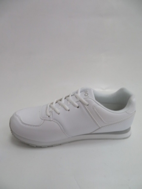 Buty sportowe damskie na płaskim (37-41) B018 WHITE