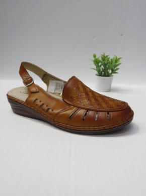 Sandały damskie na koturnie (36-42) 11560-3 BROWN