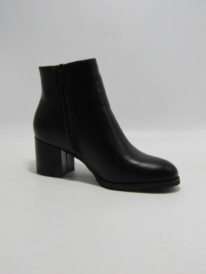 Botki damskie ocieplane na obcasie (36-41) 6074-1 BLACK