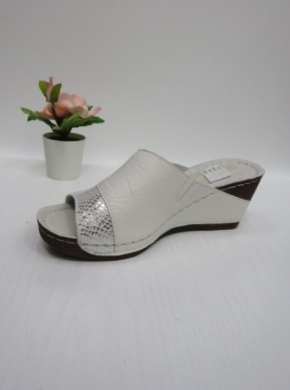 Klapki damskie na koturnie (36-41) 0097 WHITE