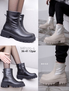 Botki damskie na płaskim (36-41) 8662 BEIGE