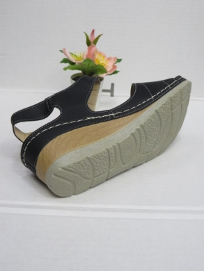 Sandały damskie na koturnie (36-41) 61686 BLACK