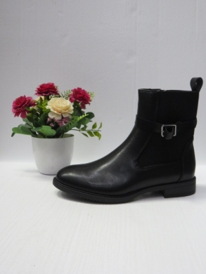 Botki damskie ocieplane na płaskim (36-41) K22021 BLACK