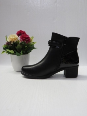 Botki damskie ocieplane na obcasie (36-41) 6629-1 BLACK