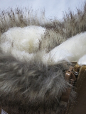 Botki damskie ocieplane na płaskim (36-42) 3115-4 CAMEL