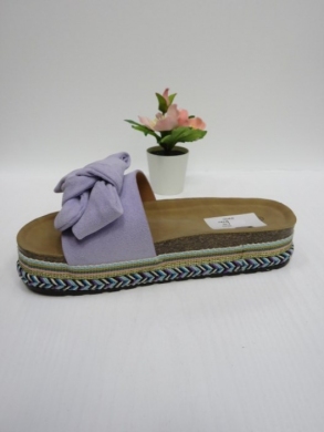Klapki damskie na koturnie (36-41) FB242 PURPLE