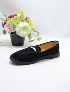 Mokasyny damskie na płaskim (36-41) DH-1150 BLACK
