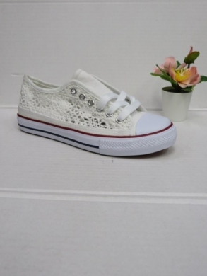 Trampki damskie na płaskim (36-41) H801 WHITE