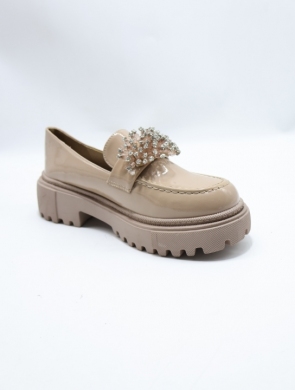 Mokasyny damskie na płaskim (36-41) 8018 BEIGE