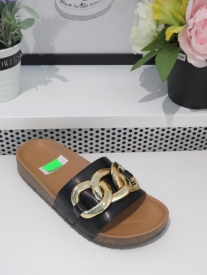 Klapki damskie na płaskim (36-41) 3003 BLACK