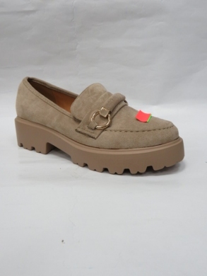 Mokasyny damskie na płaskim (36-41) 0-613 KHAKI