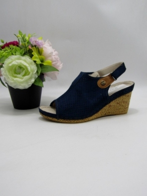 Sandały damskie na koturnie (36-41) 7AA225 NAVY