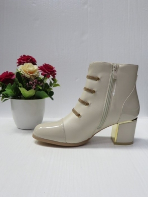 Botki damskie ocieplane na obcasie (36-41) 782-1 BEIGE