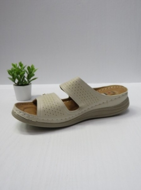 Klapki damskie na koturnie (36-42) CC2229 BEIGE