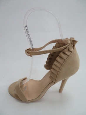 Sandały Damskie na szpilki (36-41) 5598 BEIGE