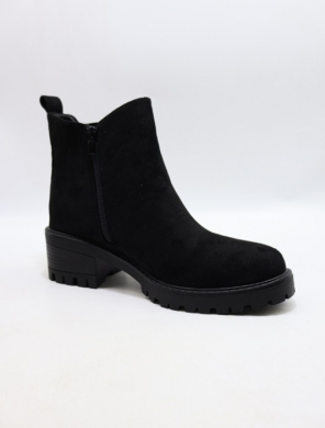 Botki damskie na obcasie (36-41) 6882-pa black
